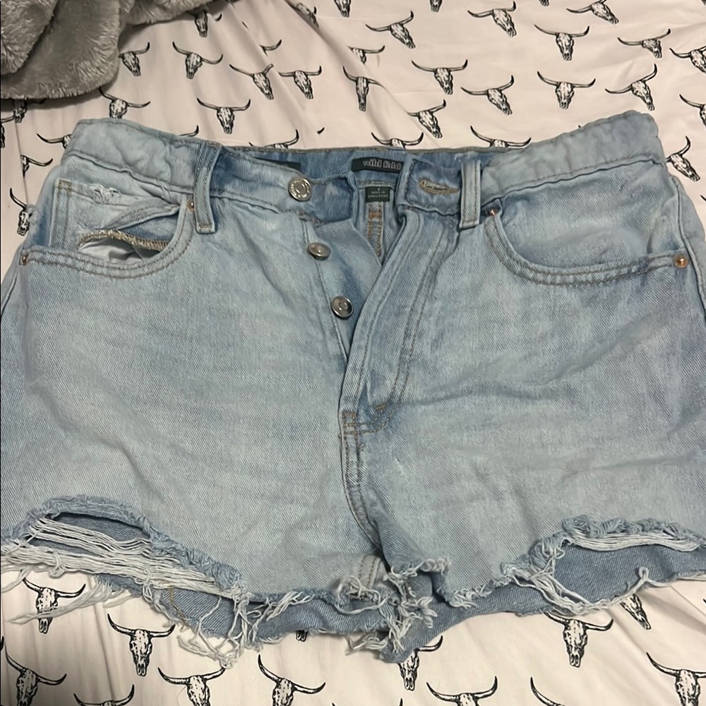 Wrangler Light Blue Jean Shorts